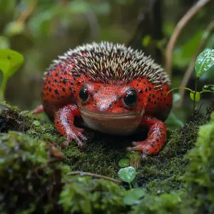 Hedgehog + Strawberry frog